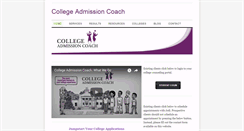 Desktop Screenshot of collegeadmissioncoach.com